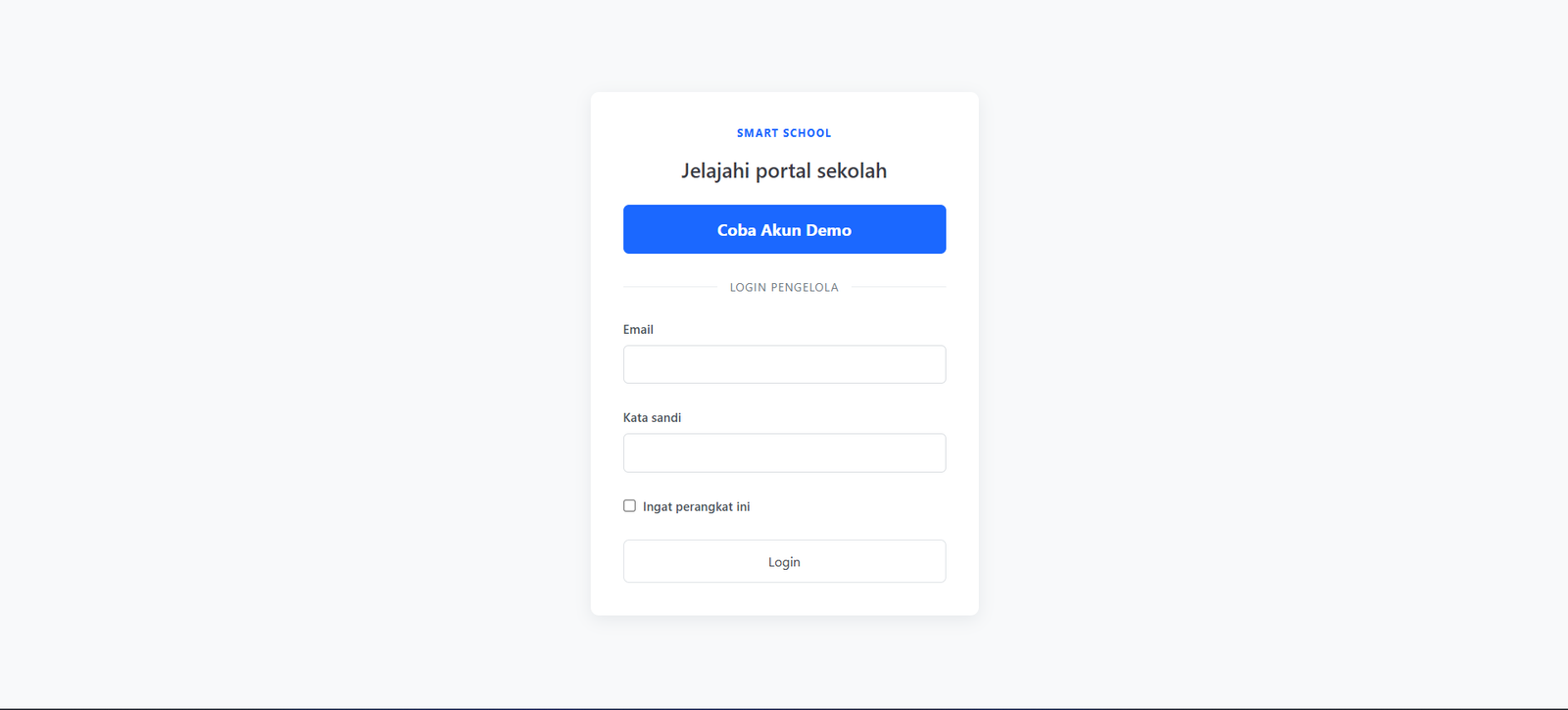 Smart SCH — Sistem Informasi Sekolah Terintegras